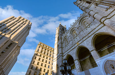 Low angle view of buildings against sky