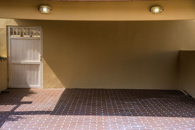 Empty corridor of building