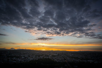 Scenic view of sky during sunset