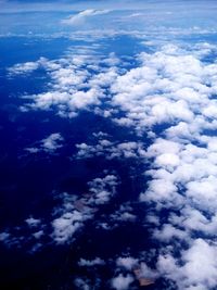 Aerial view of cloudscape