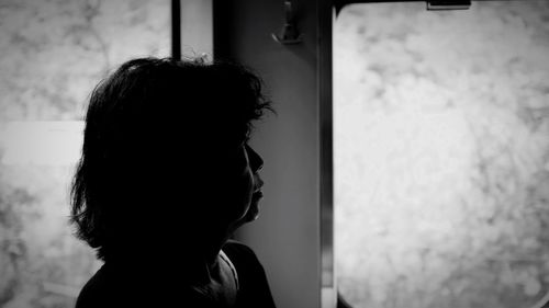 Woman looking at camera
