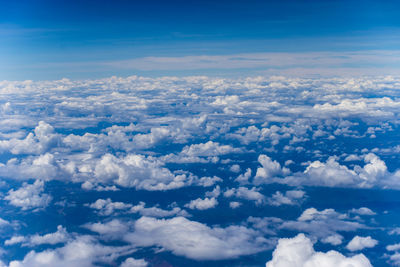 Aerial view of clouds over landscape