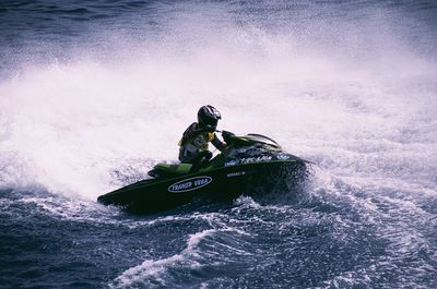 Man surfing in sea