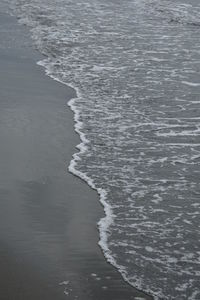 High angle view of beach