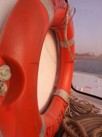 Close-up of red wall