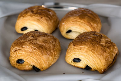 Close-up of donuts