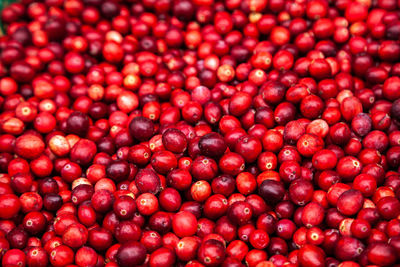 Full frame shot of strawberries