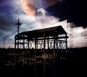 Low angle view of built structure against sky