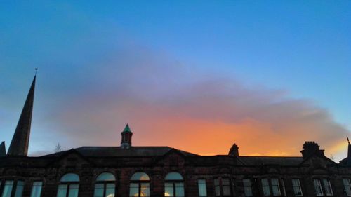 View of historical building against cloudy sky