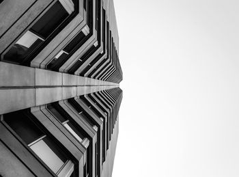 Low angle view of building against clear sky