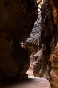 Low angle view of cave