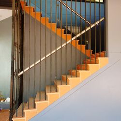 Spiral stairs against sky