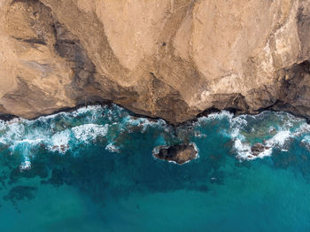 Rock formations in sea