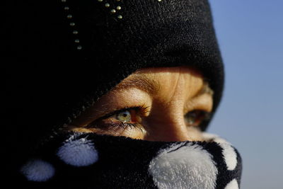 Close-up of woman