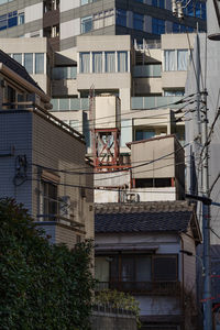 Low angle view of buildings in city