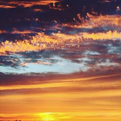 Scenic view of sunset sky
