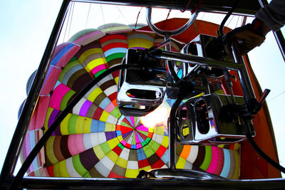 Close-up of ferris wheel