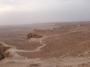 Edge of the world. scenic view of landscape against sky