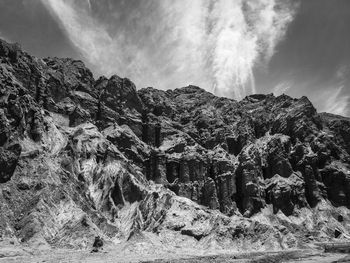 Steep cliff in atacama desert