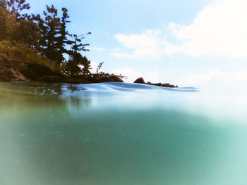 Scenic view of sea against sky