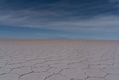 Scenic view of desert against sky