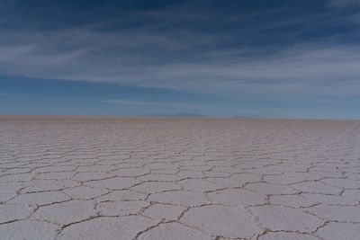 Scenic view of desert against sky