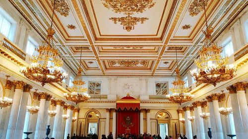 Low angle view of ceiling