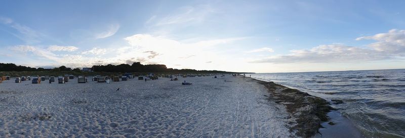 Panoramic view of sea against sky