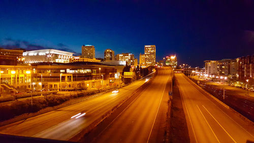 City street at night