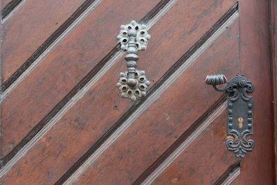 Close-up of door knocker