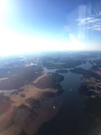 Aerial view of sea