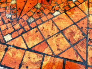 Full frame shot of tiled floor