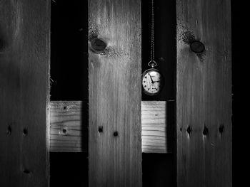 Close-up of wooden door