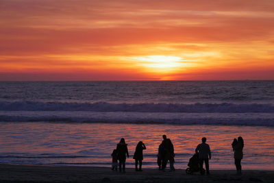 Sunset at imperialbeach in san diego