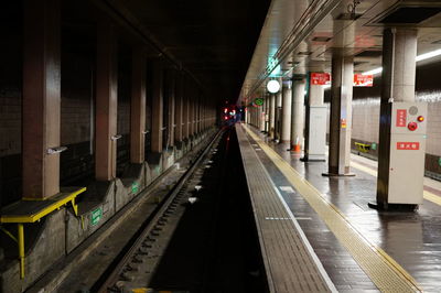 Railroad station platform