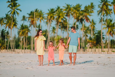 Group of people on beach