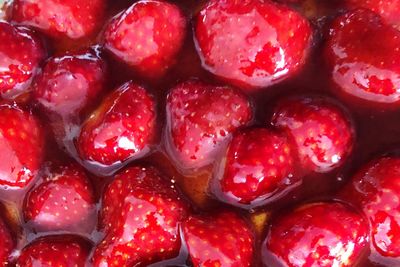 Full frame shot of strawberries