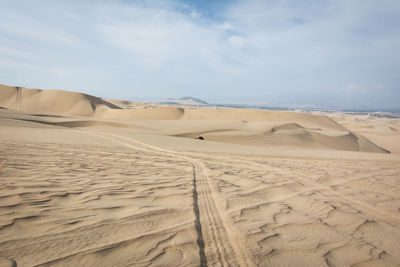 View of desert against the sky