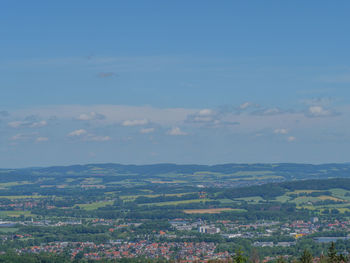 Aerial view of landscape against sky