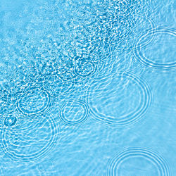 Full frame shot of blue water in swimming pool