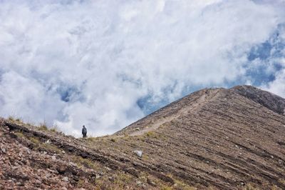 Scenic view of arid landscape against sky