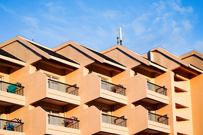 Low angle view of building against sky