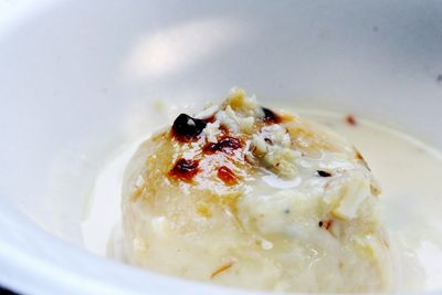 Close-up of dessert in plate