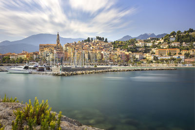 View of city at waterfront