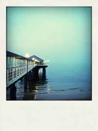 Pier in calm sea
