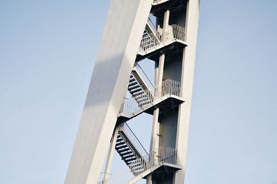 Low angle view of built structure against clear sky