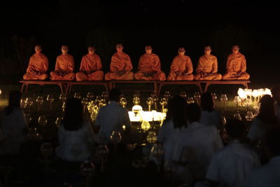 Group of people at night