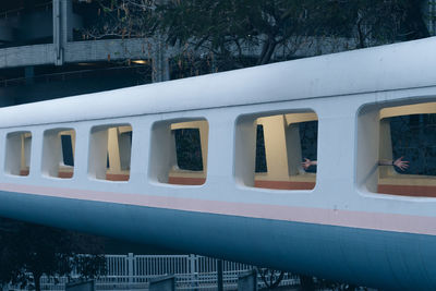 View of train window