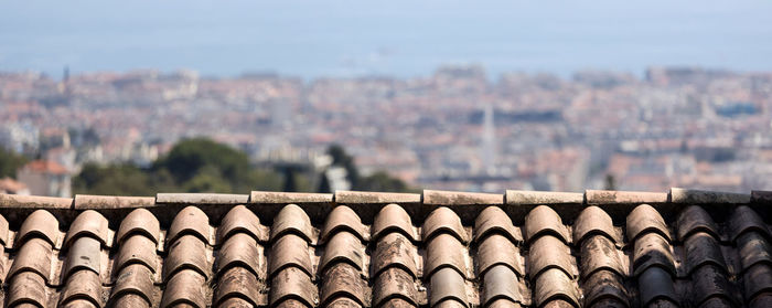 Close-up of roof against sky