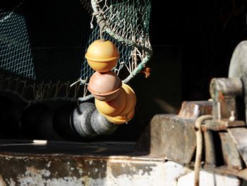 Close-up of fishing net